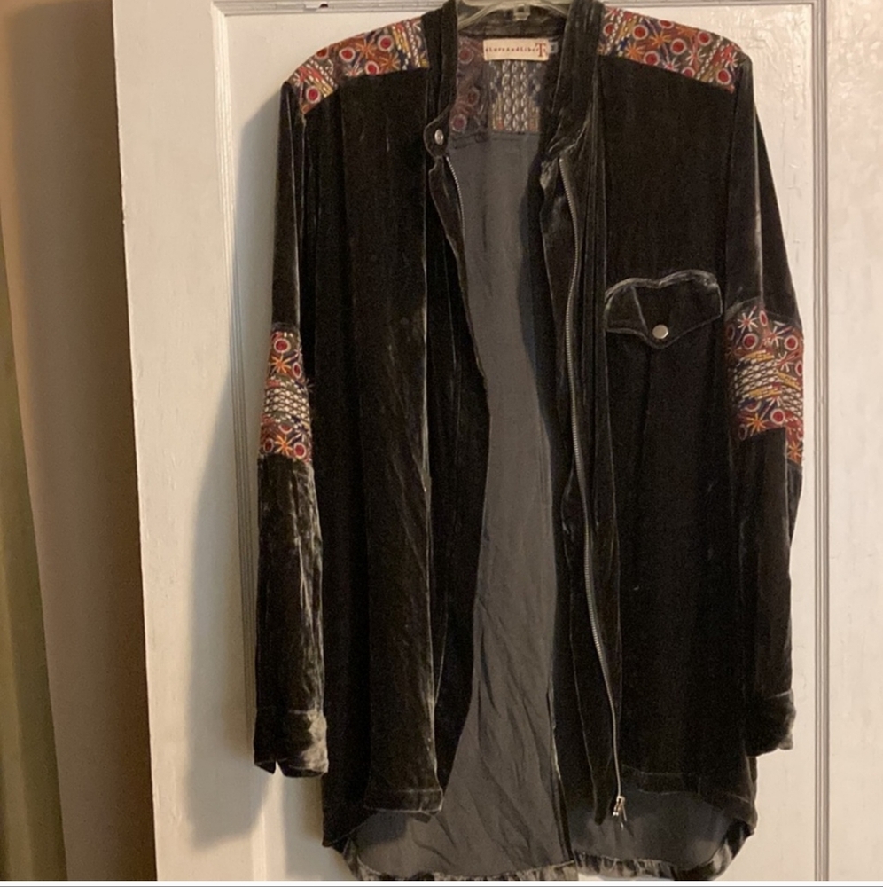Johnny Was 4 Love & Liberty Anorak Velvet Jacket - Picture 2 of 7